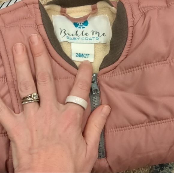 Buckle Kids Pink Puffer Jacket - Picture 5 of 5